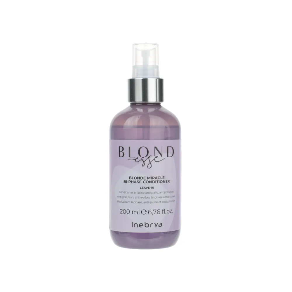 Inebrya Blondesse Blonde Miracle Bi-Phase Conditioner kollasust vähendav spreipalsam blondidele juustele 200ml